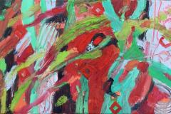 El choque II, 55 x 38 cm, Ol auf Leinwand, 2020