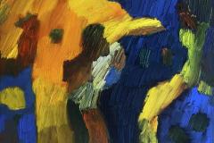 Imprevisto I, 55 x 38 cm, Ol auf Leinwand, 2020