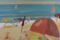 Vista al mar III, 41 x 33 cm, óleo sobre tela, 2009  (colección privada)