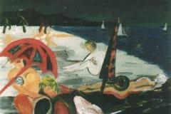 Mirando II, 38 x 50 cm, óleo sobre tela, 2000  (colección privada)