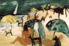 Playa alegre I, 75 x 100 cm, óleo sobre tela, 2002  (colección privada)