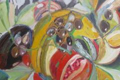 conferencia multicultural II, 55 x 46 cm, óleo sobre tela, 2013 