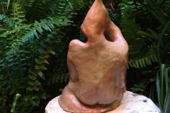 Pareja, escultura cerámica, Alt25 x Anch18 x P18 cm, 2020