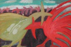 Acercandose II, 46 x 33 cm, óleo sobre tela, 2006 (colección privada)