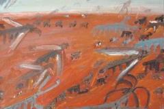 La invasión, 46 x 38 cm, óleo sobre tela, 2004
