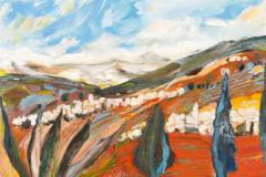 En lo alto, 81 x 60 cm, oil on canvas, 2025