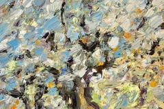 Ligereza musical,20 x 20 cm, oil on canvas, 2024 (Private collection)