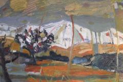 Sierra con estrellas III, 92 x 73 cm, oil on canvas, 2021 (private collection)