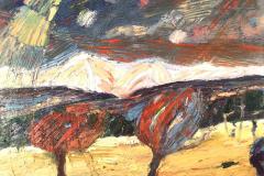 Sierra con estrellas II, 92 x 73 cm, oil canvas, 2020 (private collection)