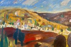 Vida montañosa II, 92 x 73 cm, óleo sobre tela, 2025