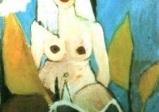 Mujer con nubes