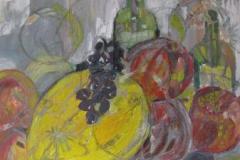 Fiesta de otoño I, 55 x 46 cm, mixed media, 2009 (private collection)