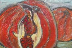 La entrada VII, 20 x 20, mixed media, 2010 (private collection)