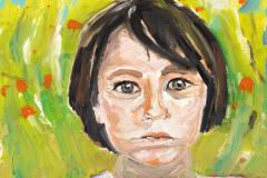Retrato, 40 x 40 cm, Öl auf Leinwand, 2022