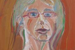 autoretrato, 40 x 40 cm,, 40 x 27 cm, óleo sobre tela, 2013