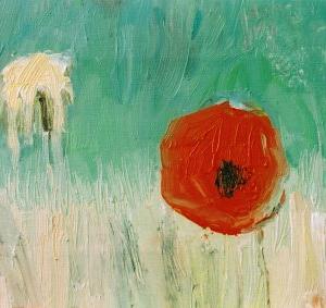 Flor II, 27 x 22 cm, oil on canvas, 2004 (private collection)