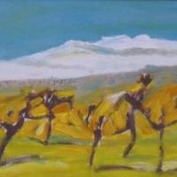 Sierra invierno, 54 x 37 cm, oil on canvas, 2006 (colección museo Cuevas del Sacromonte, Granada)