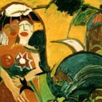 Mujeres con sombrero, 100 x 90 cm, oil on canvas, 2001