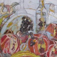 Fiesta de otoño VII, 55 x 46 cm, mixed media, 2010 (private collection)