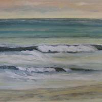 Olas de mojacar, 100 x 81 cm, óleo sobre tela, 2009 (colección privada)