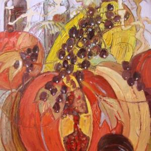 Fiesta de otoño X, 92 x 73 cm, Öl auf Leinwand, 2010 (Privatbesitz)