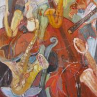 Jazz I, 92 x 73 cm, Mischtechnik, 2011 (Privatbesitz)