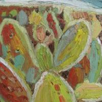 Cactus con sierra, 33 x 24 cm, oil on canvas, 2010 (private collection)