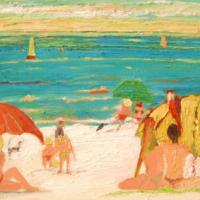 Papagayos y la playa, 73 x 50 cm, oil on canvas, 2007 (private collection