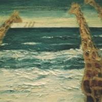 Jirafas en la playa, 65 x 54 cm, oil on canvas, 2002 (private collection)