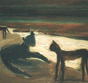 La luna, 73 x 60 cm, oil on canvas, 2002 (private collection)