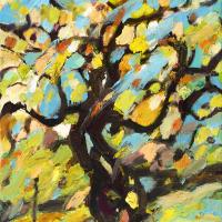 Arbol en primavera baildando, 33 x 41 cm, 2023